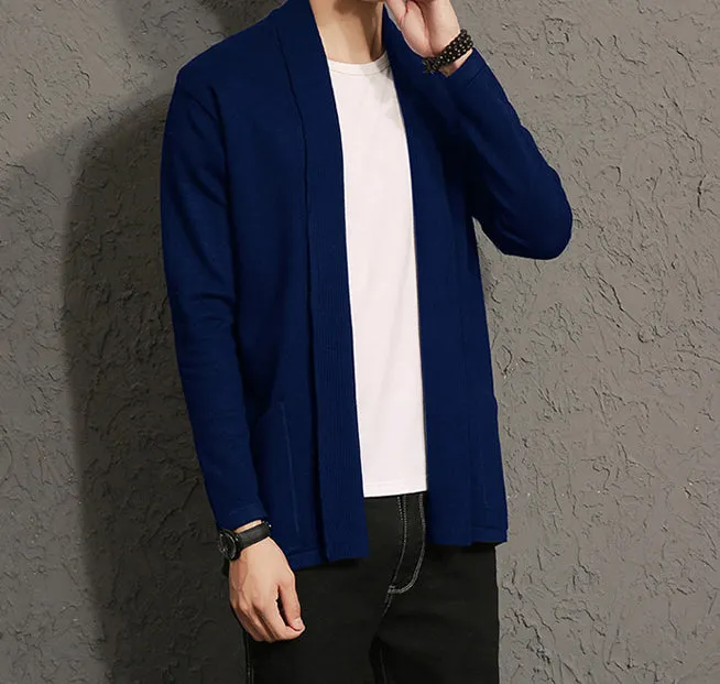 Mens Open Front Cardigan