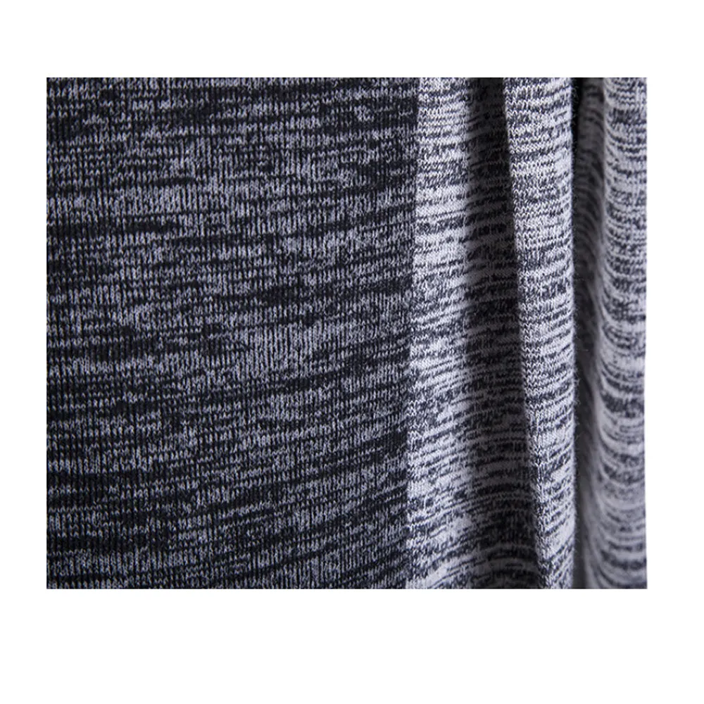 Mens Open Front Two Tone Cardigan