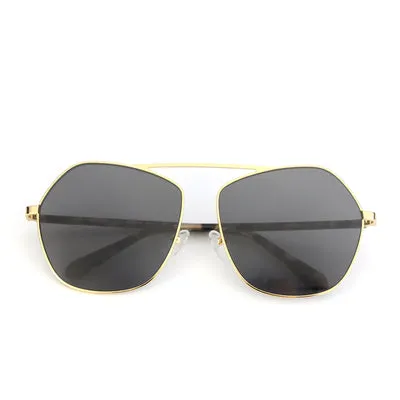 MICHE EYE WEAR POLYGON TRANSPARENT UNISEX SUNGLASSES