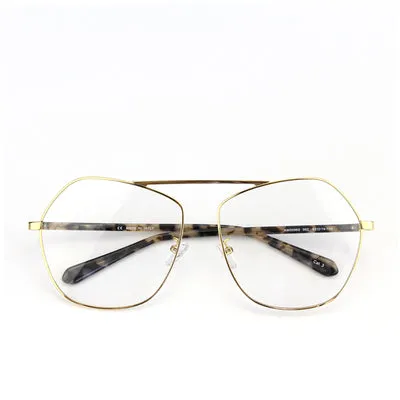 MICHE EYE WEAR POLYGON TRANSPARENT UNISEX SUNGLASSES