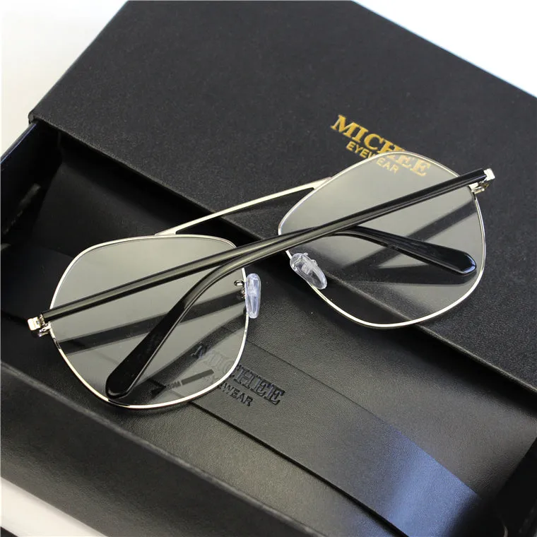 MICHE EYE WEAR POLYGON TRANSPARENT UNISEX SUNGLASSES