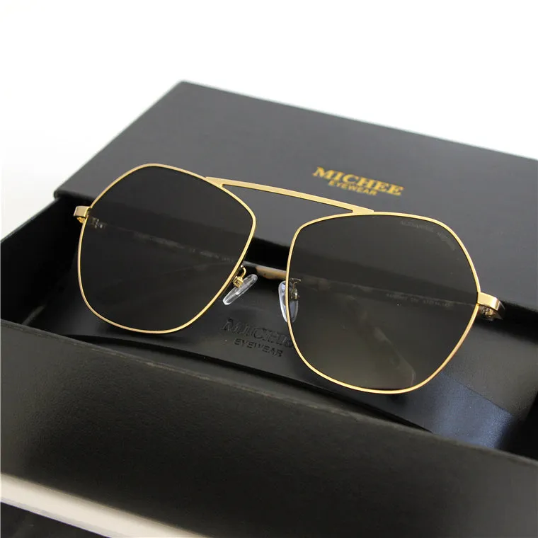 MICHE EYE WEAR POLYGON TRANSPARENT UNISEX SUNGLASSES