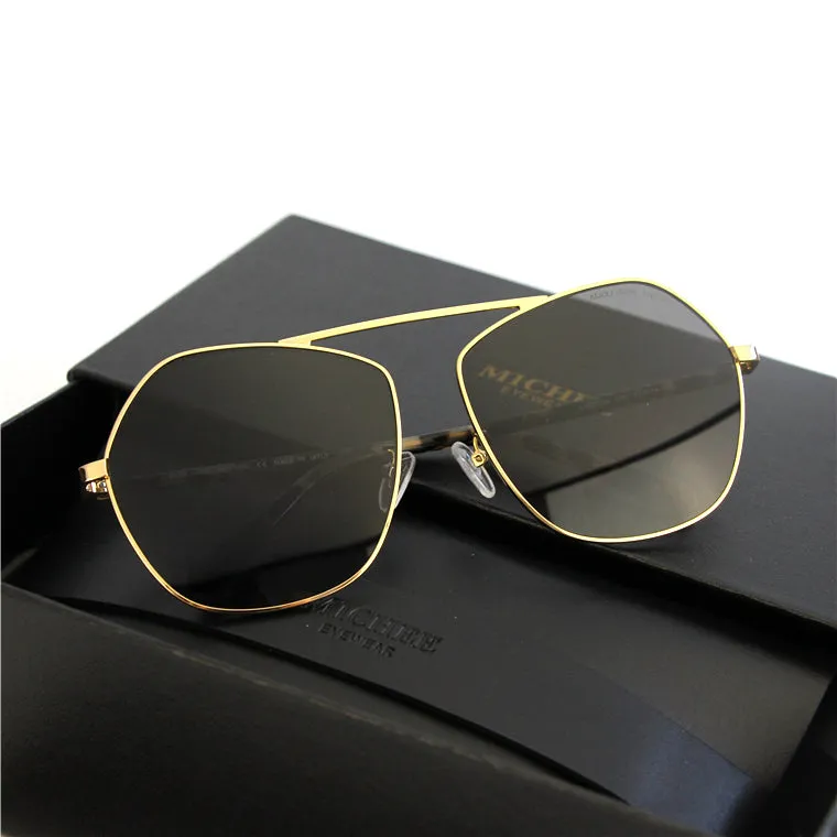 MICHE EYE WEAR POLYGON TRANSPARENT UNISEX SUNGLASSES