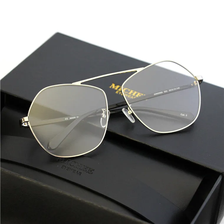 MICHE EYE WEAR POLYGON TRANSPARENT UNISEX SUNGLASSES