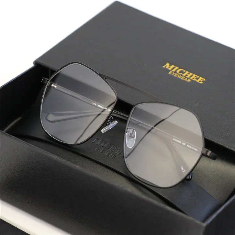 MICHE EYE WEAR POLYGON TRANSPARENT UNISEX SUNGLASSES