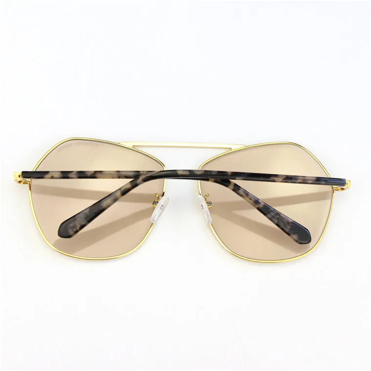 MICHE EYE WEAR POLYGON TRANSPARENT UNISEX SUNGLASSES