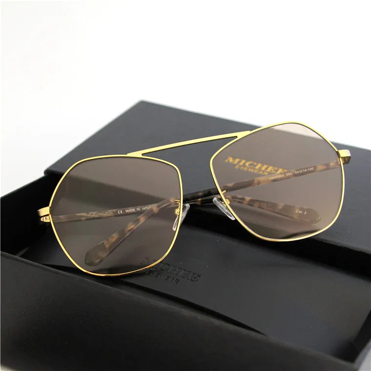 MICHE EYE WEAR POLYGON TRANSPARENT UNISEX SUNGLASSES