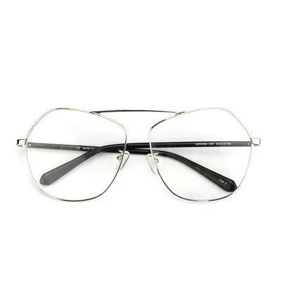 MICHE EYE WEAR POLYGON TRANSPARENT UNISEX SUNGLASSES