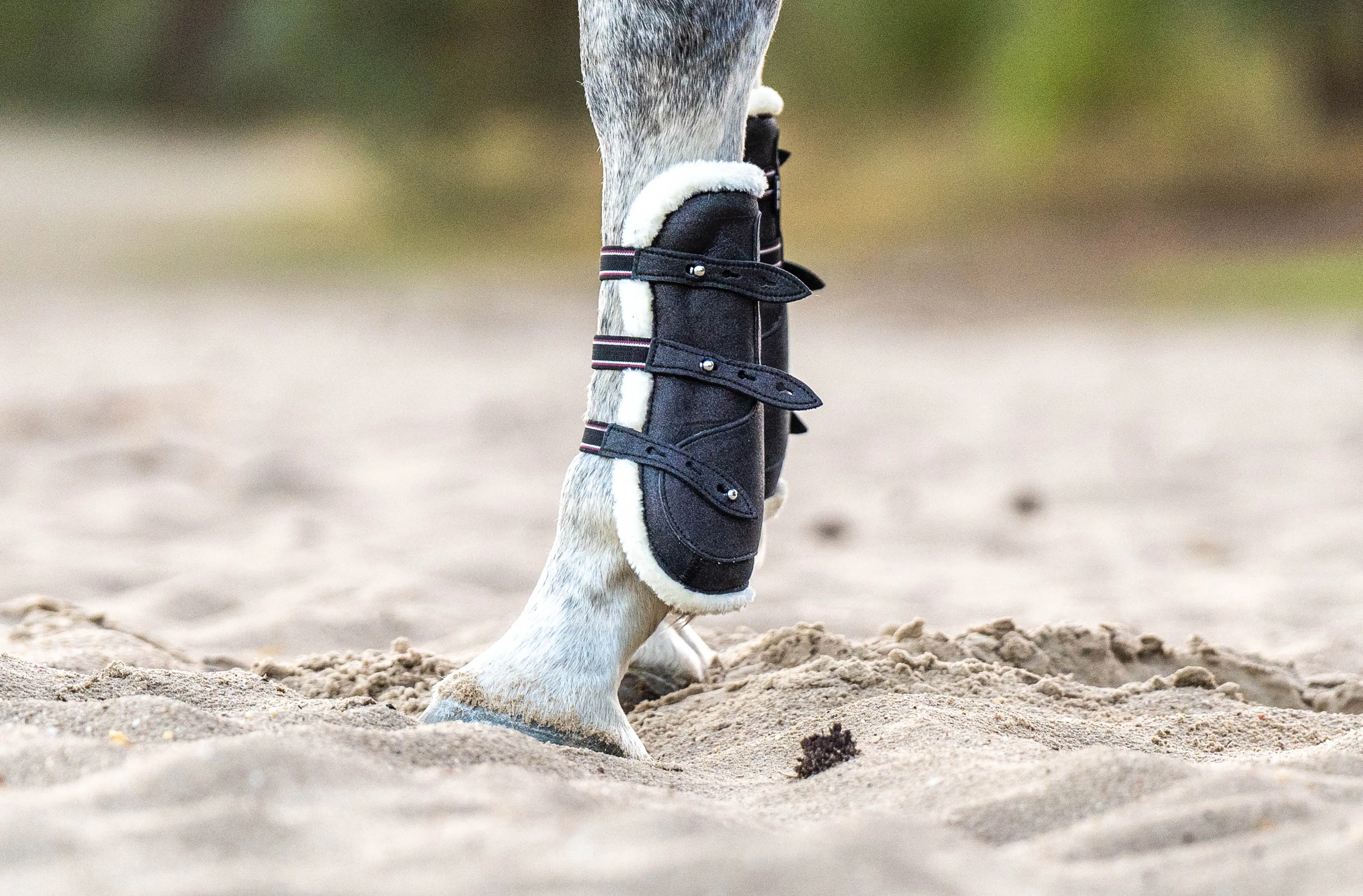 Midnight Black Open-Front Boots