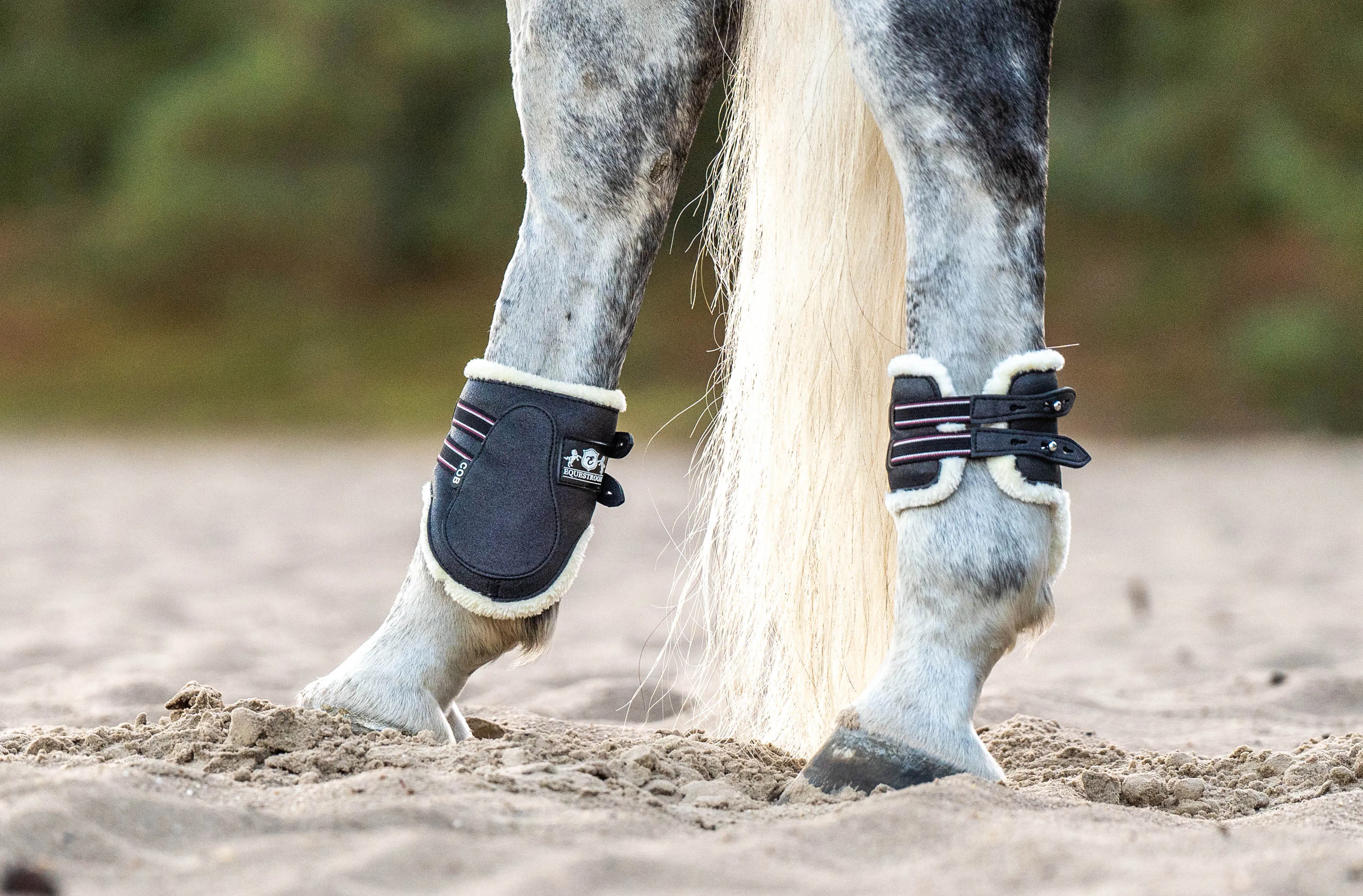 Midnight Black Open-Front Boots