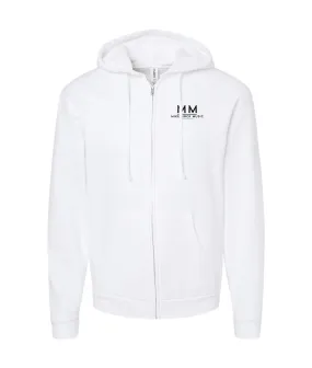 Mike Mack Music - Logo - White Zip Hoodie