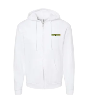 Mike4Million - DESIGN 1 - White Zip Up Hoodie