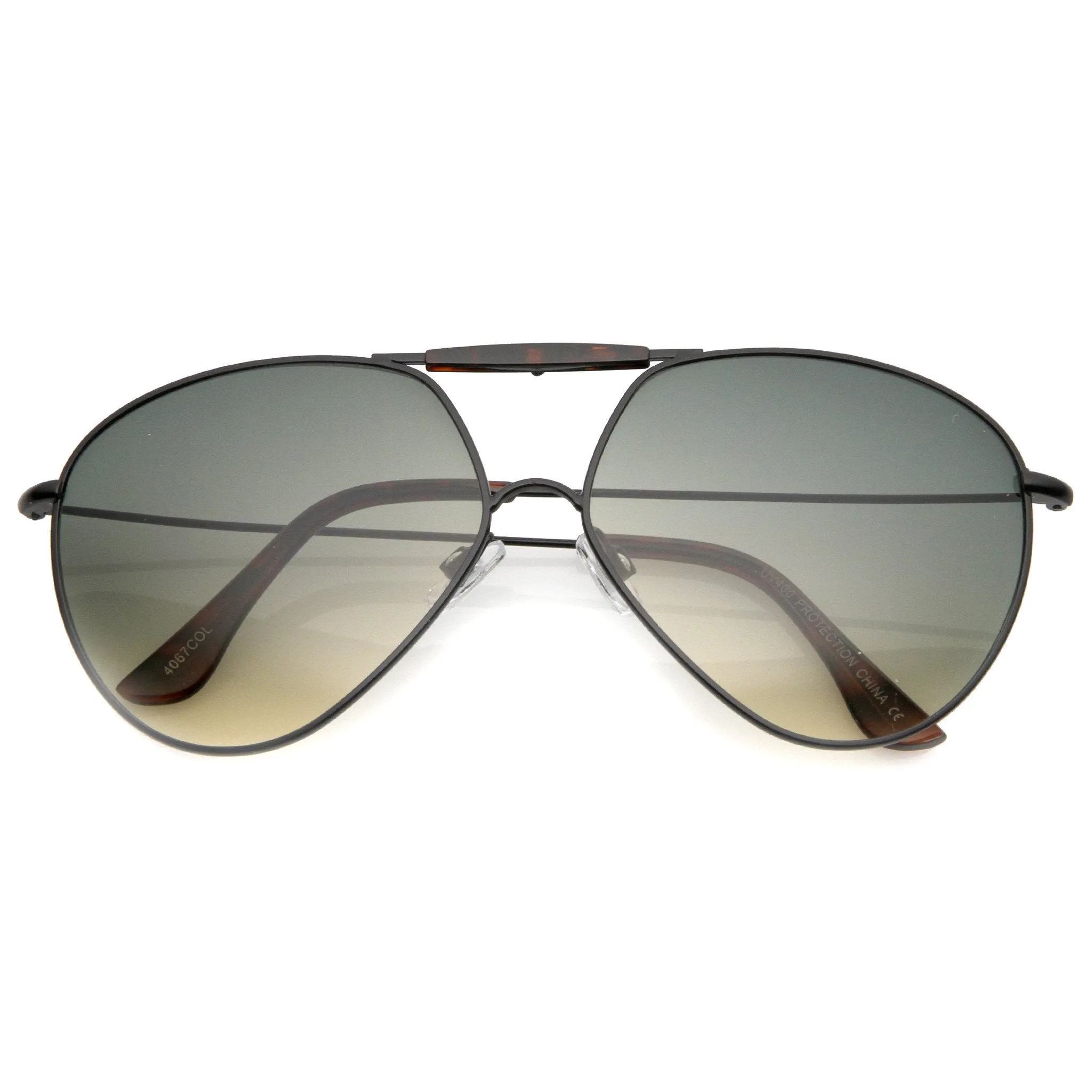 Modern Angled European Gradient Lens Aviator Sunglasses A736