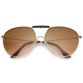Modern Angled European Gradient Lens Aviator Sunglasses A736