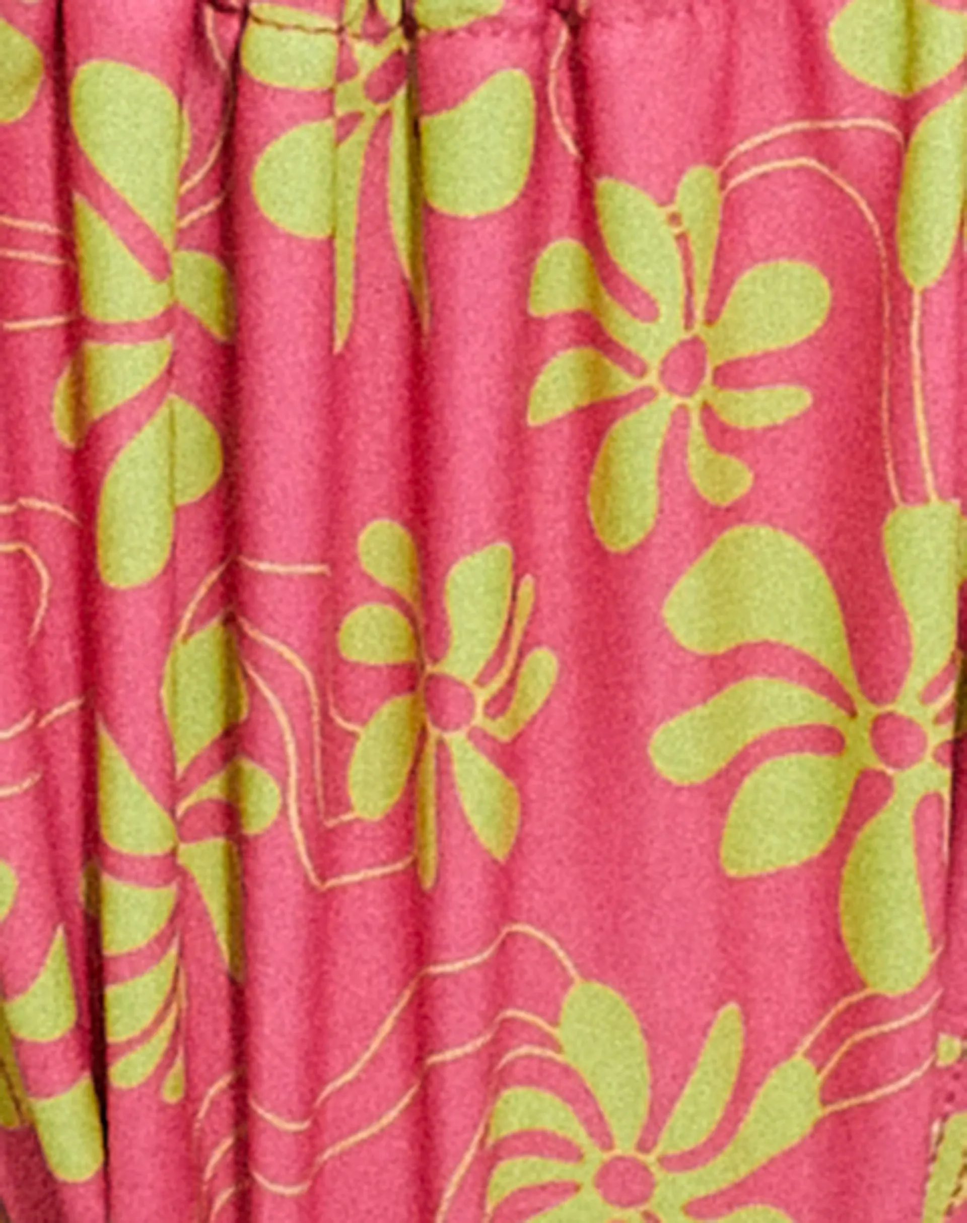 MOTEL X BARBARA Pami Bikini Top in 90s Beachy Floral Hot Pink