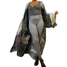 Mountains Majesty | Kimono Duster (Open Front) | Floor Length Long Robe