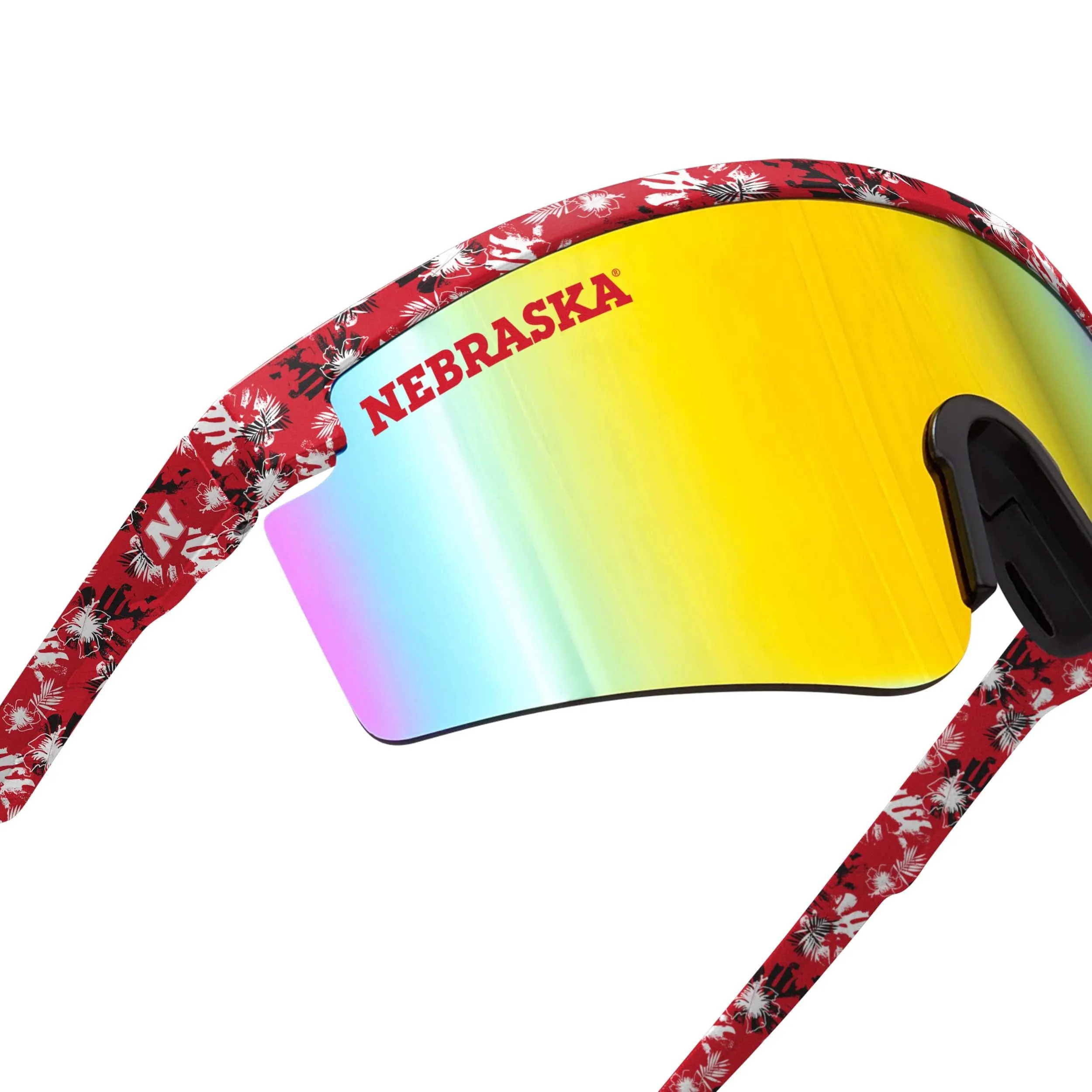 Nebraska Cornhuskers NCAA Floral Large Frame Sunglasses