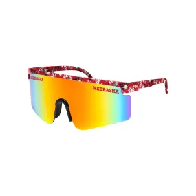 Nebraska Cornhuskers NCAA Floral Large Frame Sunglasses