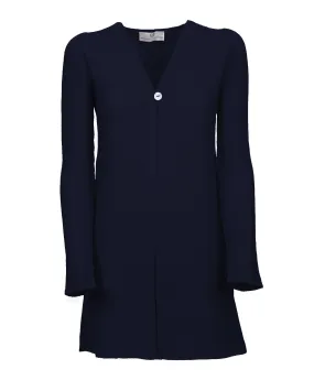 NEW FALL 24 - Women's Cashmere Links Stitch Duster Cardigan Night Blue