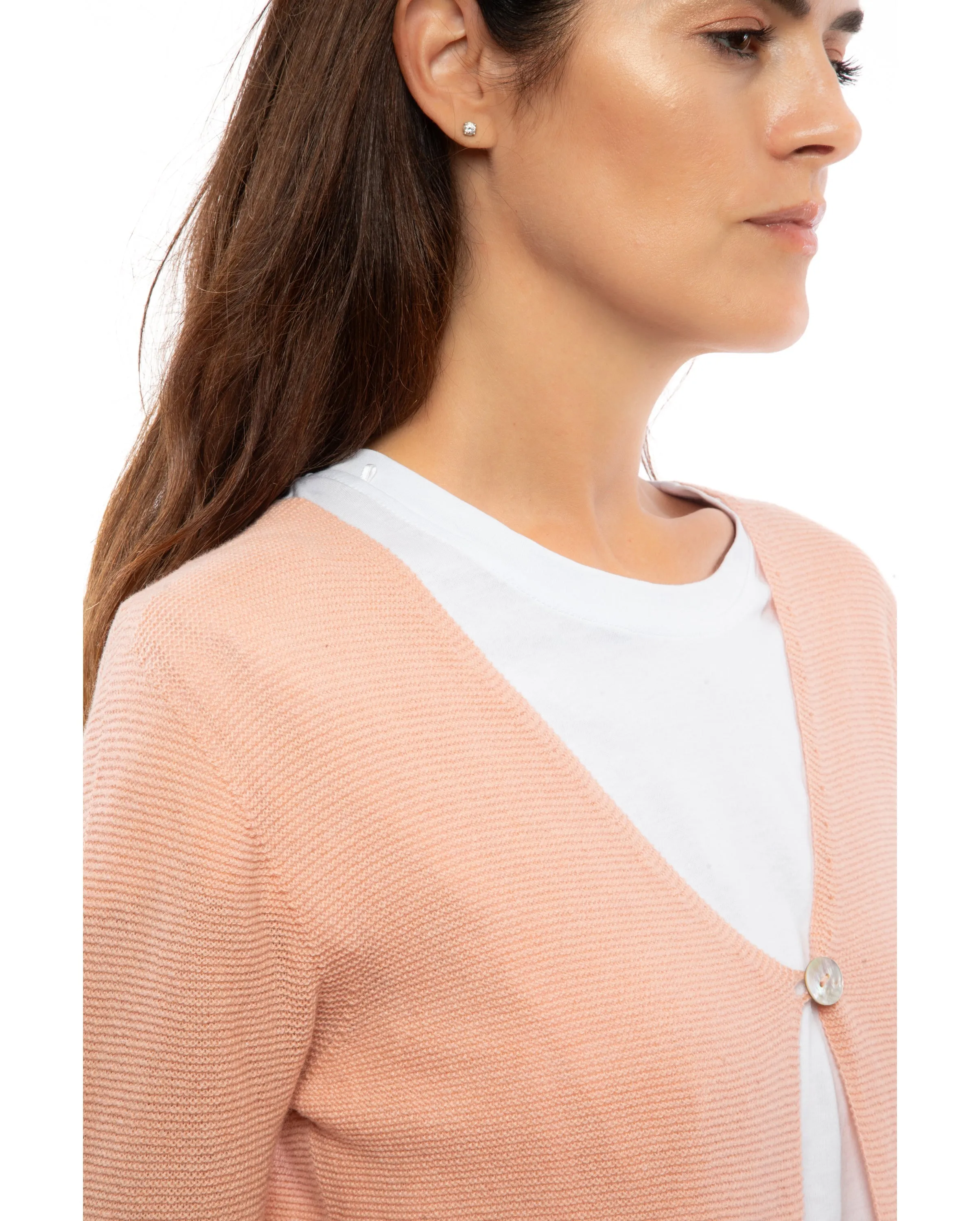 NEW FALL 24 - Women's Cashmere Links Stitch Duster Cardigan Night Blue