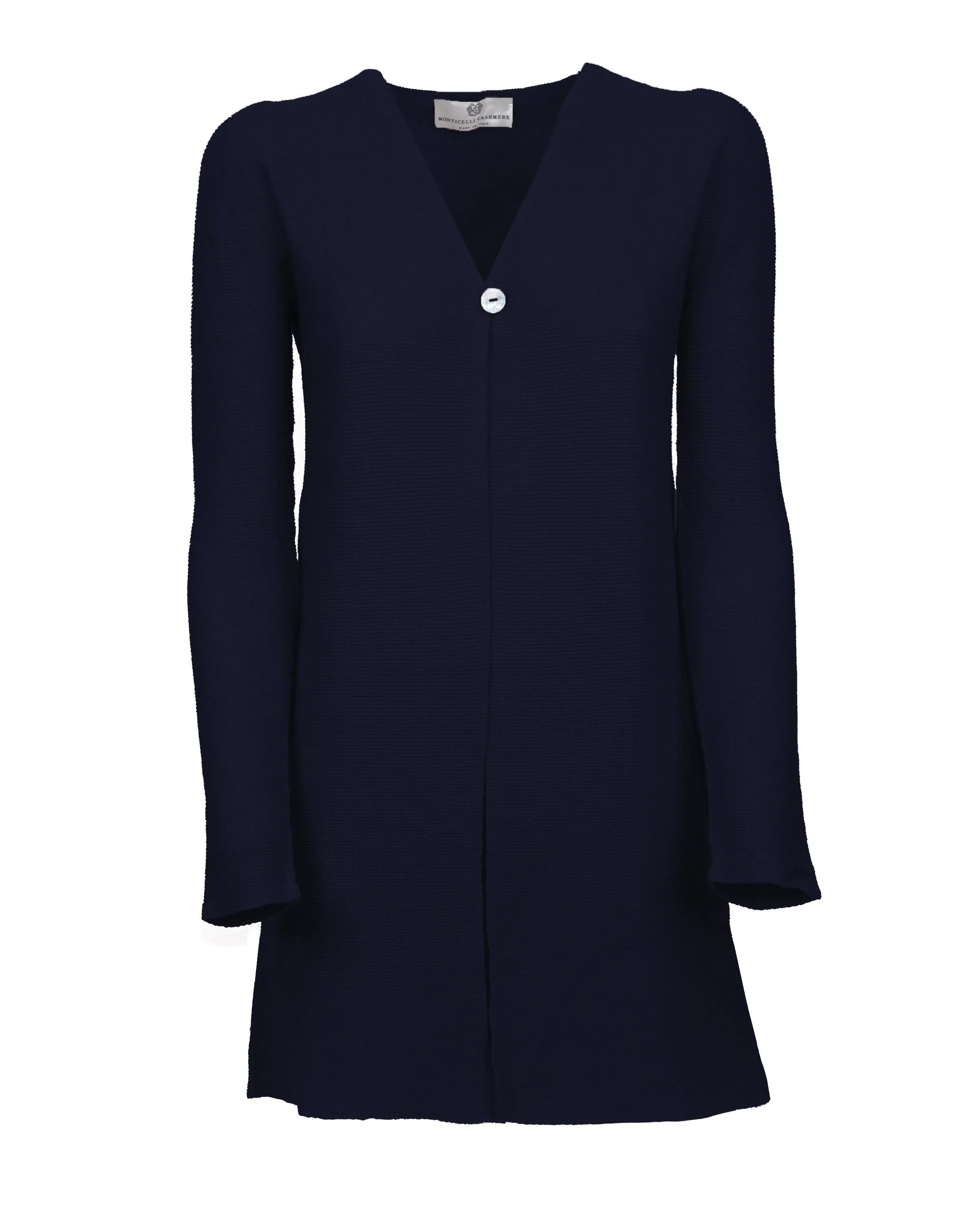 NEW FALL 24 - Women's Cashmere Links Stitch Duster Cardigan Night Blue