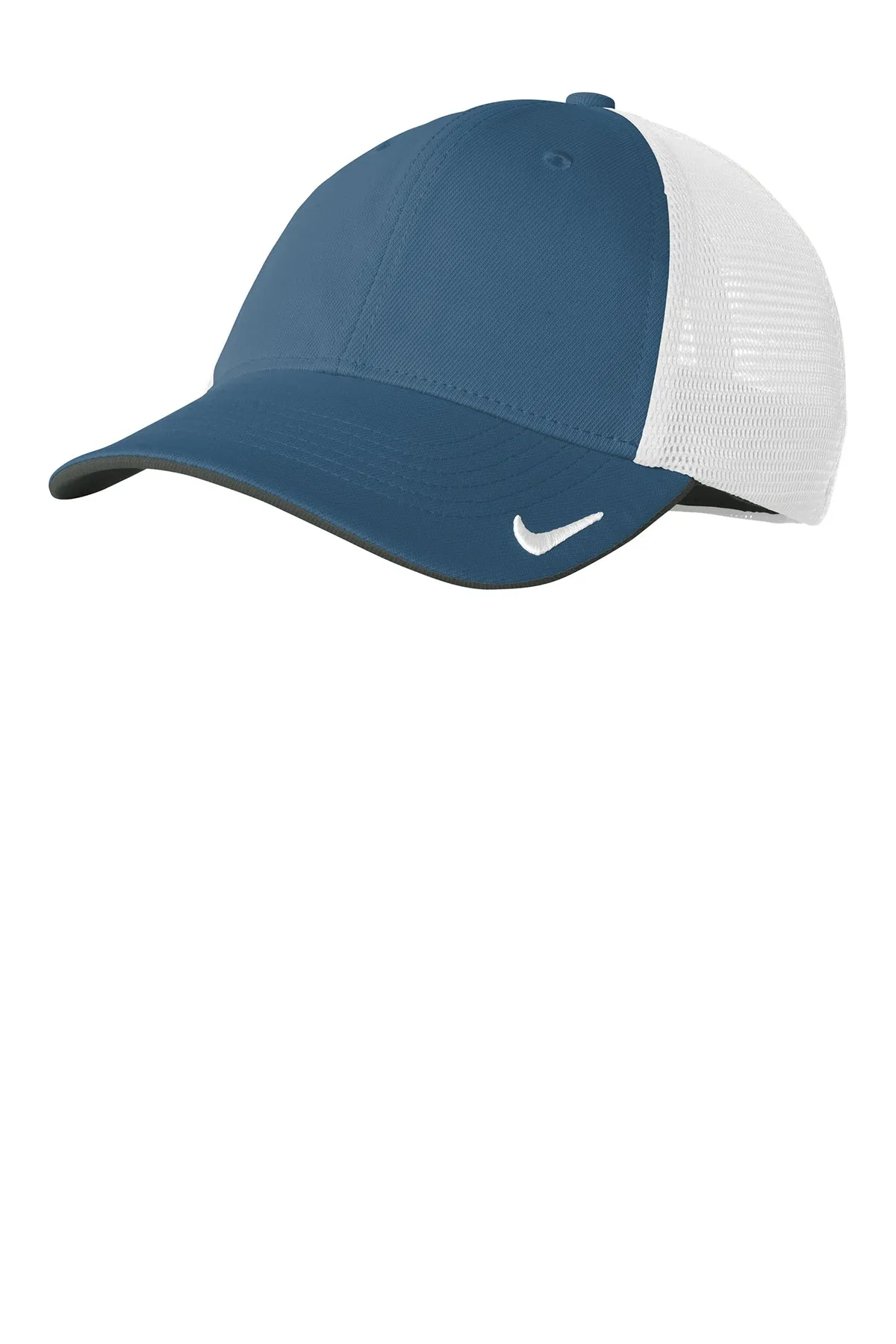 Nike DriFIT Mesh Back Custom Caps, Navy/ White