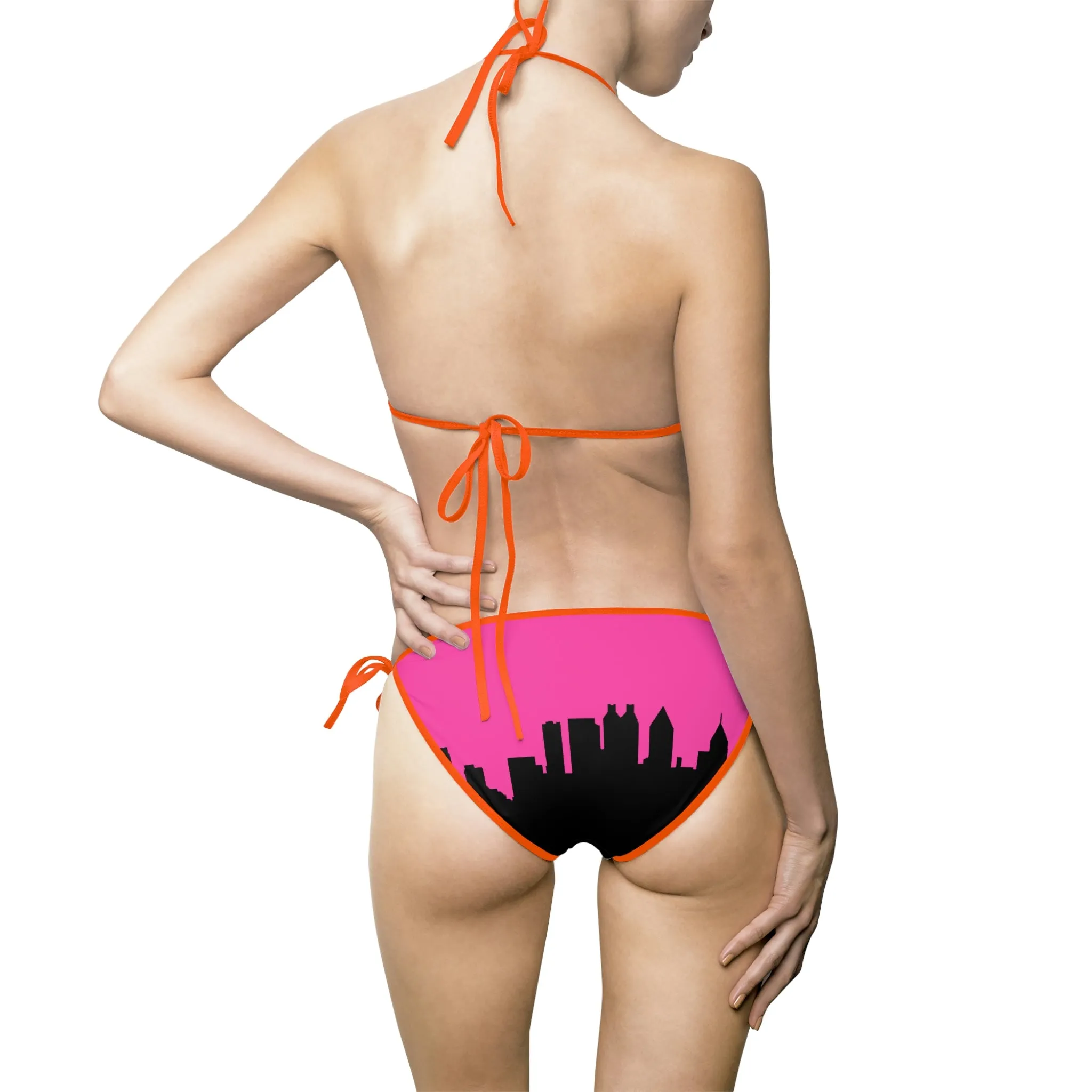 Officially Sexy Skyline Collection Pink 2 Piece Bikini Swimsuit Set