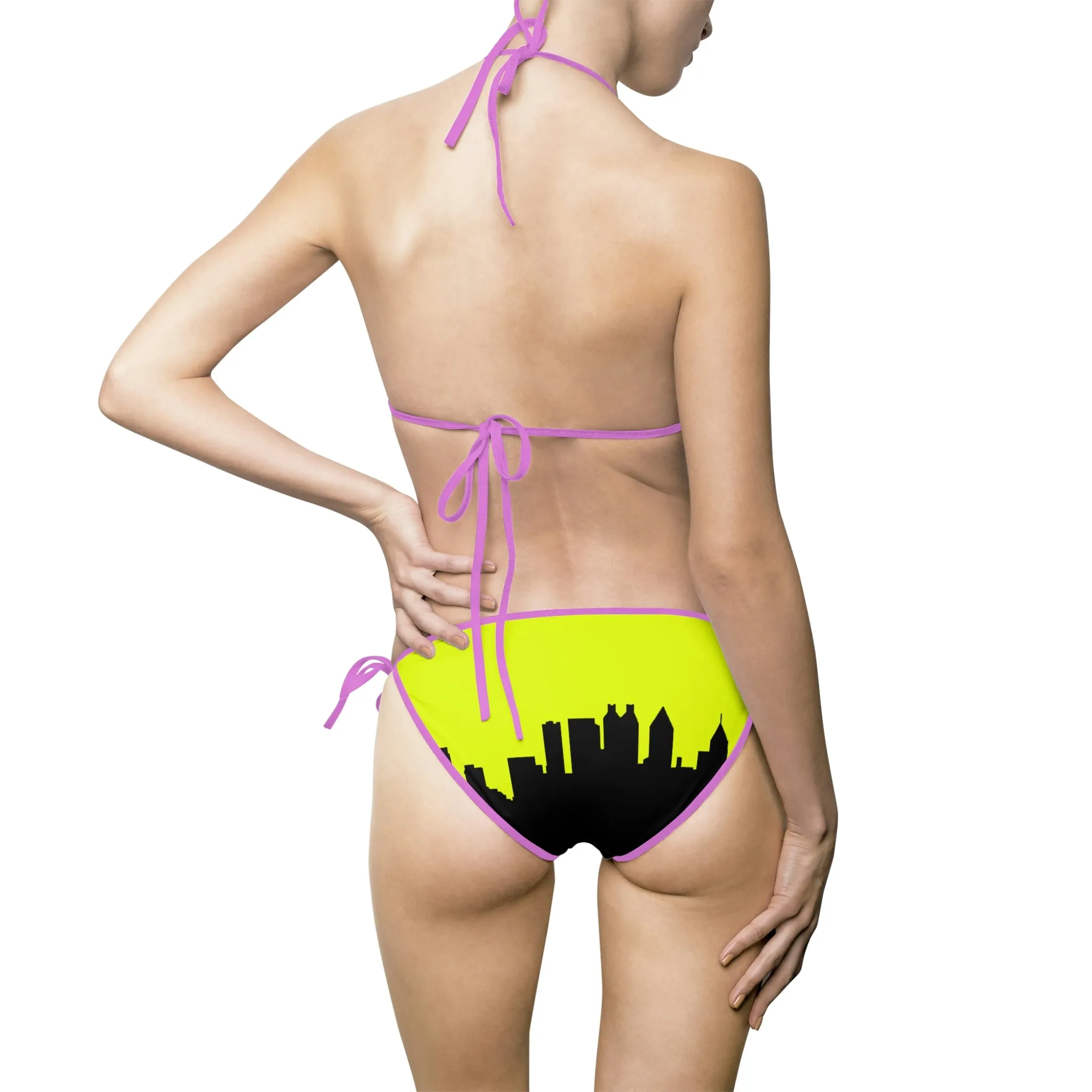 Officially Sexy Skyline Collection Yellow 2 Piece Bikini Swimsuit Set