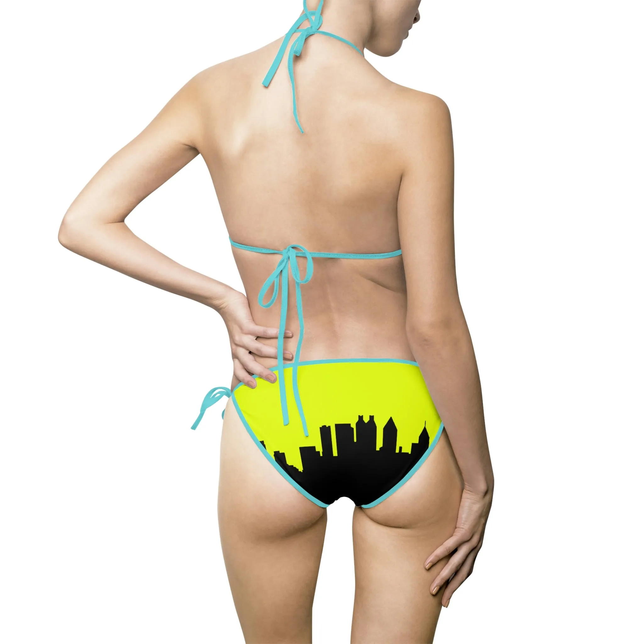 Officially Sexy Skyline Collection Yellow 2 Piece Bikini Swimsuit Set