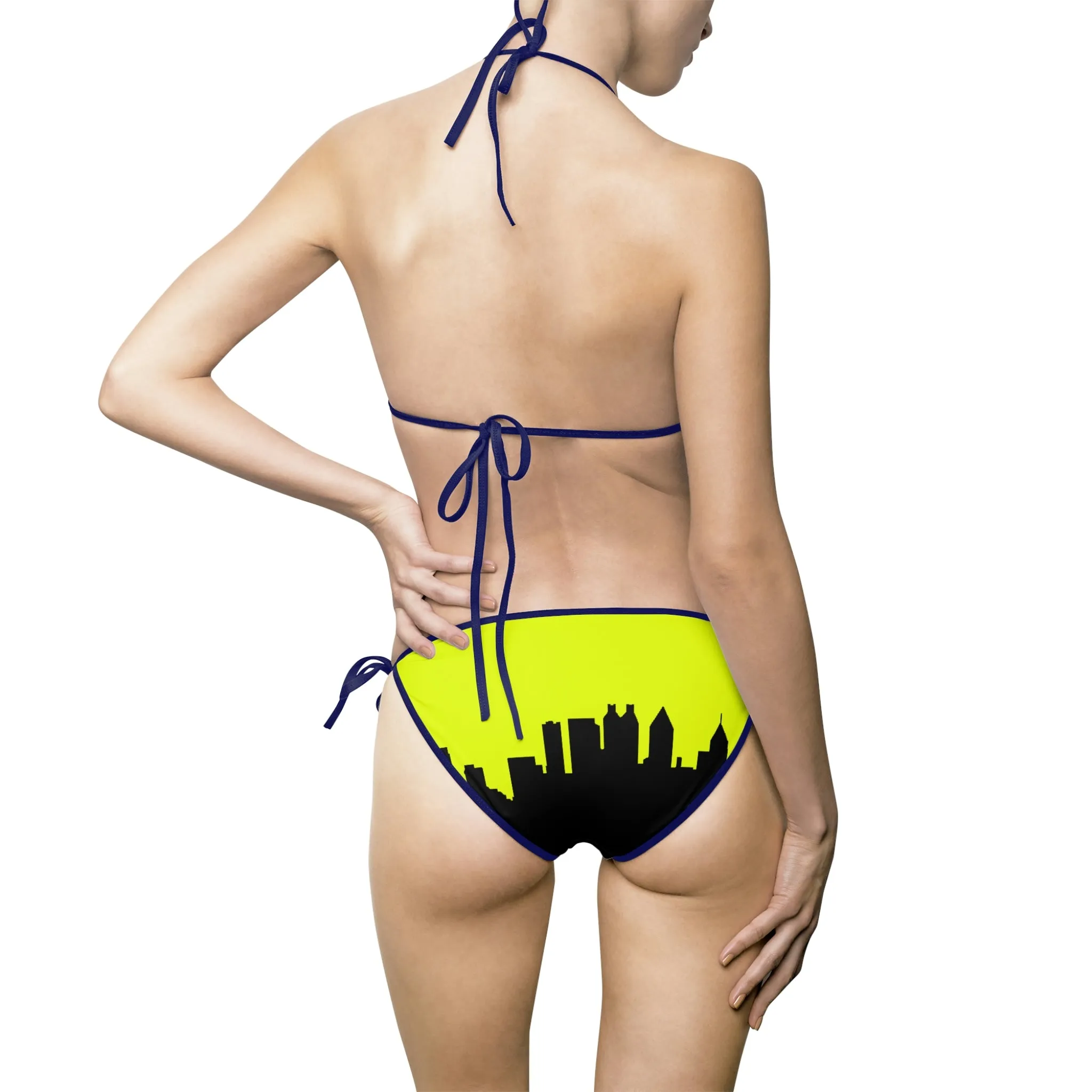 Officially Sexy Skyline Collection Yellow 2 Piece Bikini Swimsuit Set