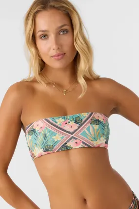 O'Neill Women's Estella Tile Bells Bandeau Bikini Top