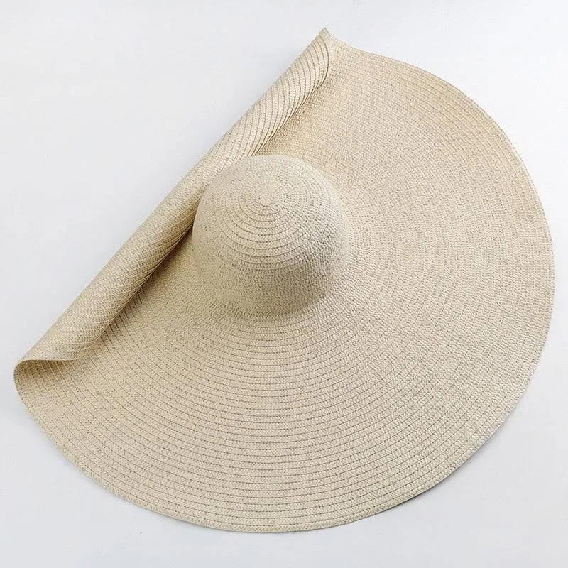 Oversized 27 inch Wide Brim Sun Hat
