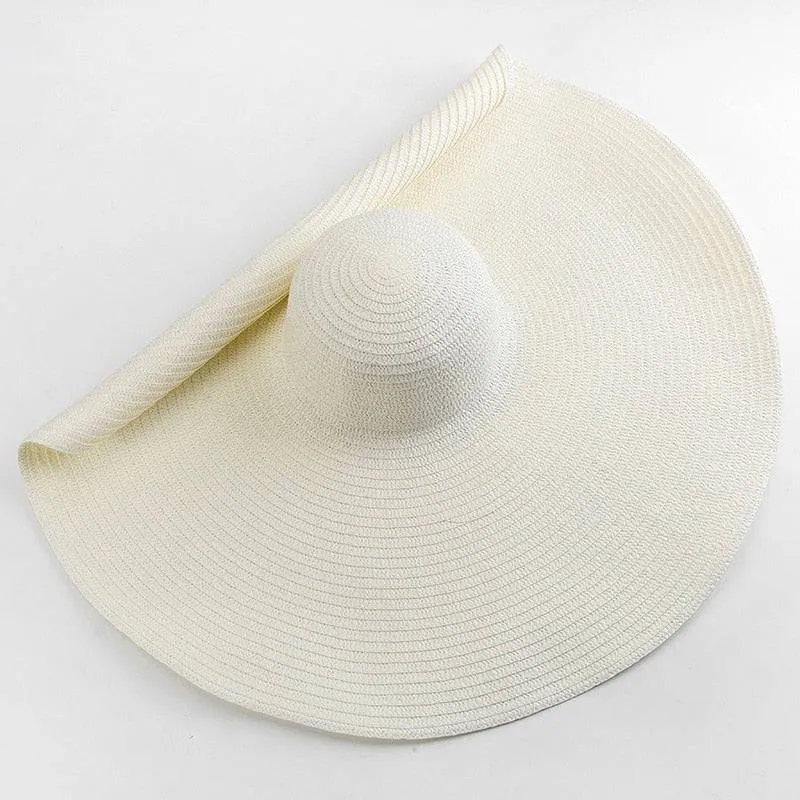Oversized 27 inch Wide Brim Sun Hat