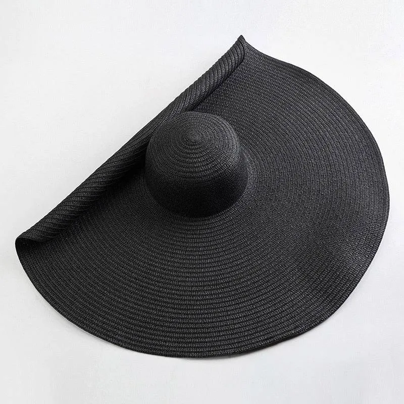 Oversized 27 inch Wide Brim Sun Hat