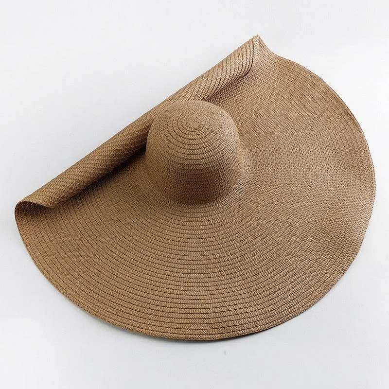 Oversized 27 inch Wide Brim Sun Hat