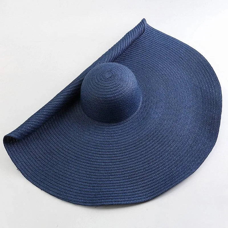Oversized 27 inch Wide Brim Sun Hat