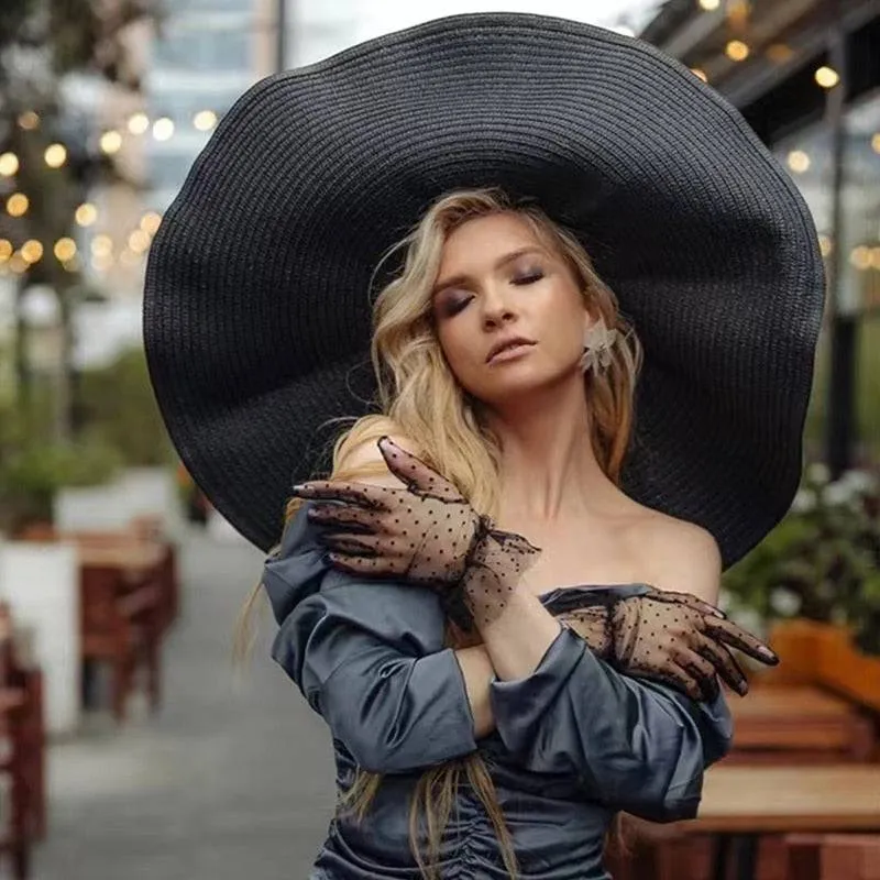 Oversized 27 inch Wide Brim Sun Hat