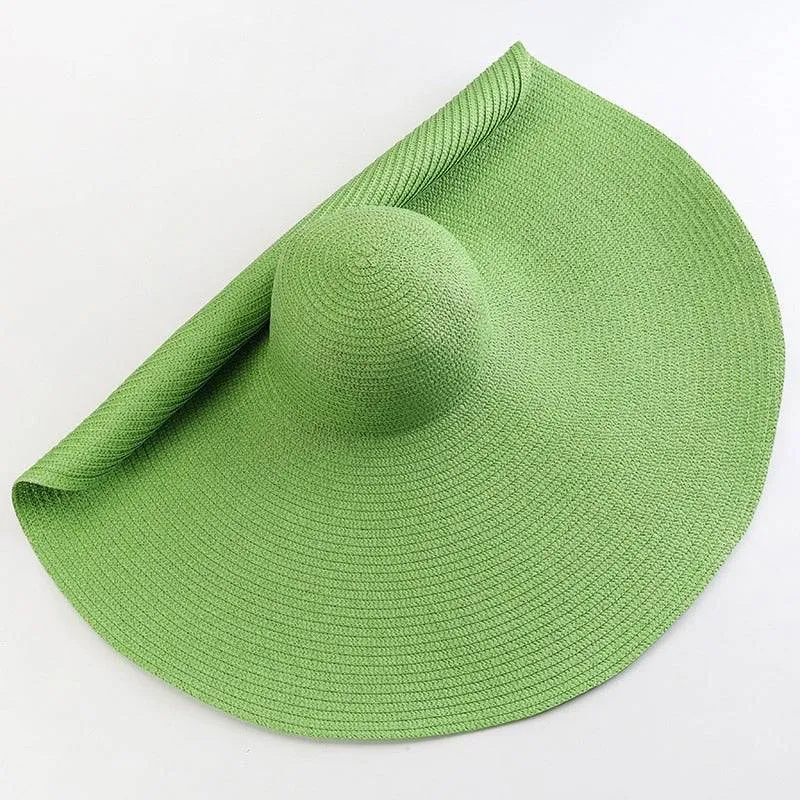 Oversized 27 inch Wide Brim Sun Hat