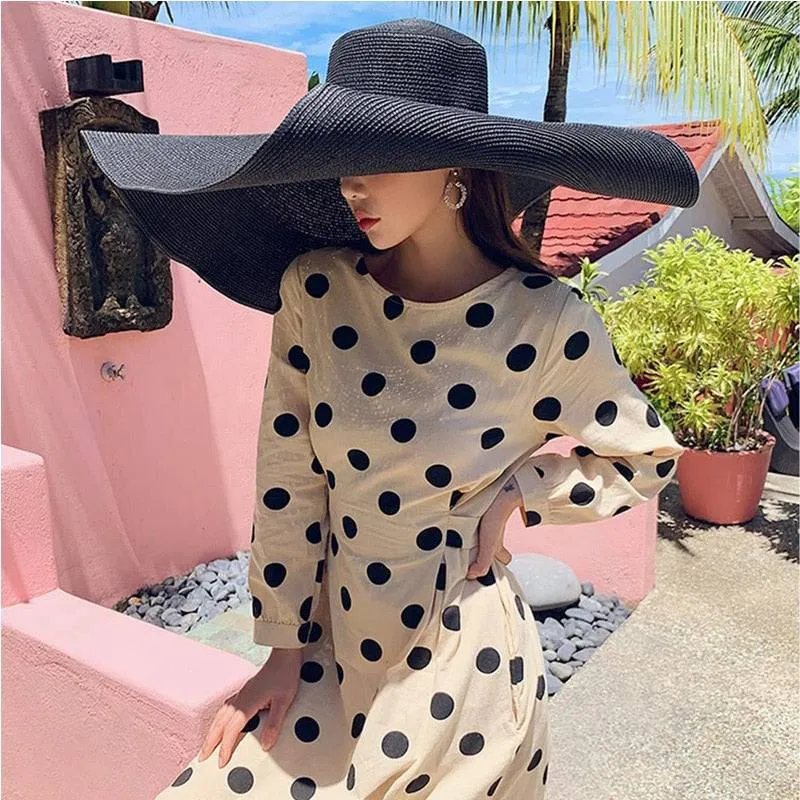 Oversized 27 inch Wide Brim Sun Hat