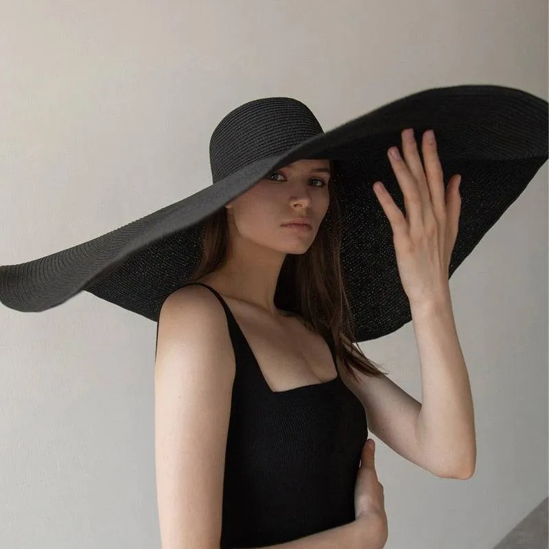 Oversized 27 inch Wide Brim Sun Hat