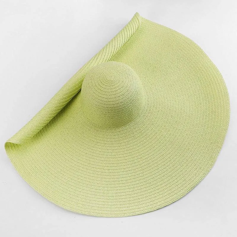 Oversized 27 inch Wide Brim Sun Hat