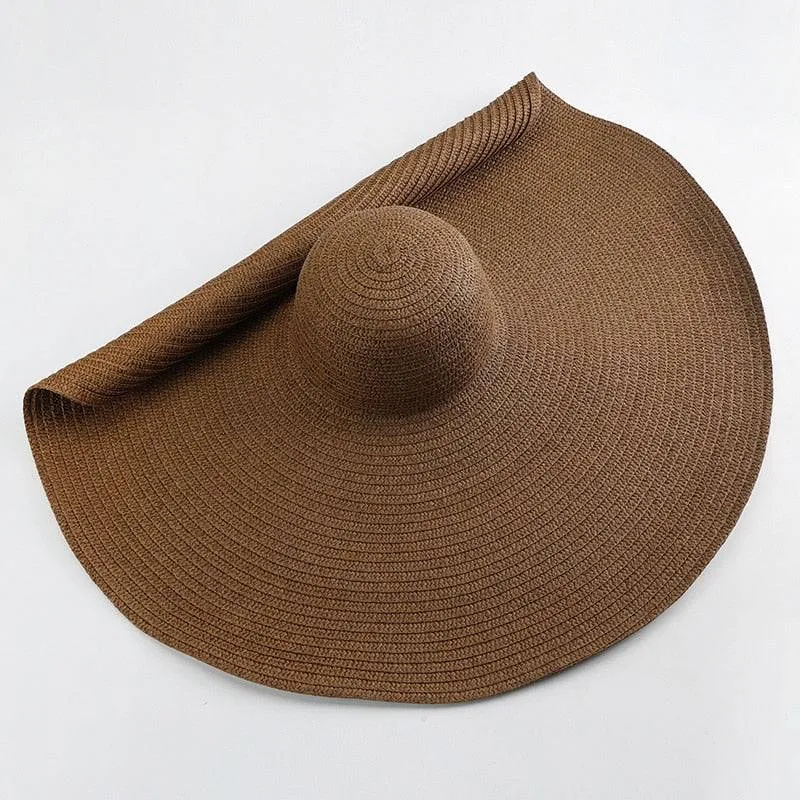 Oversized 27 inch Wide Brim Sun Hat