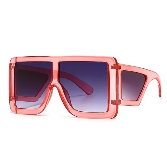 Oversized Wide Leg Square Sunglasses