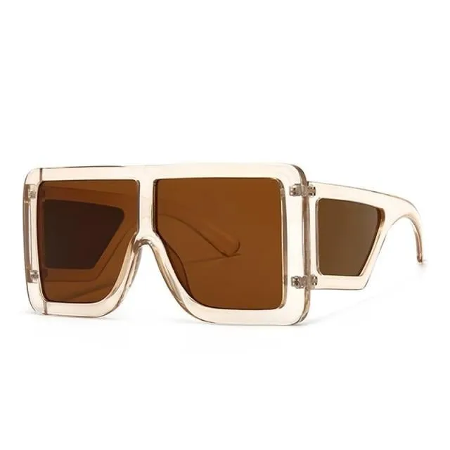 Oversized Wide Leg Square Sunglasses