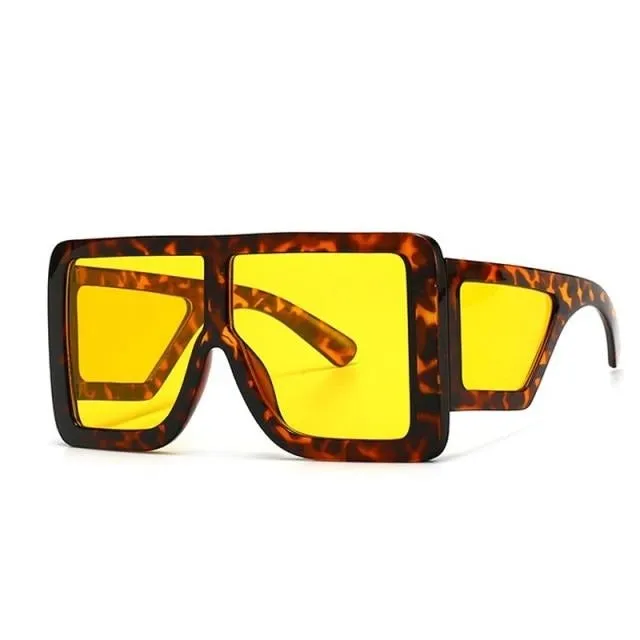 Oversized Wide Leg Square Sunglasses