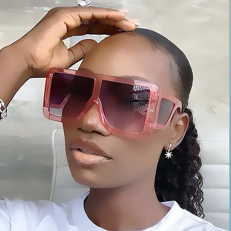 Oversized Wide Leg Square Sunglasses