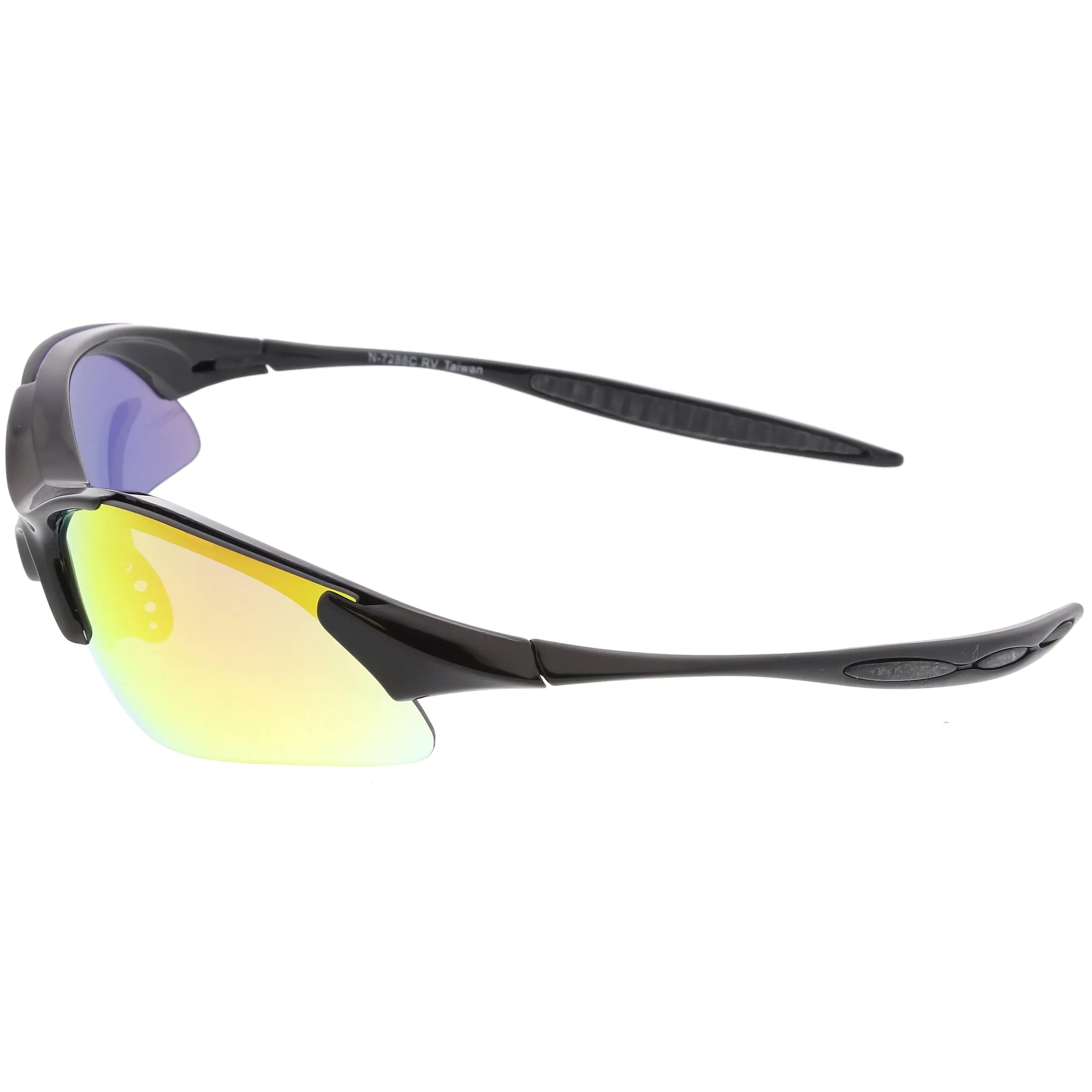 Performance Cycling Running Light Weight TR-90 Mirrored Lens Sunglasses C813
