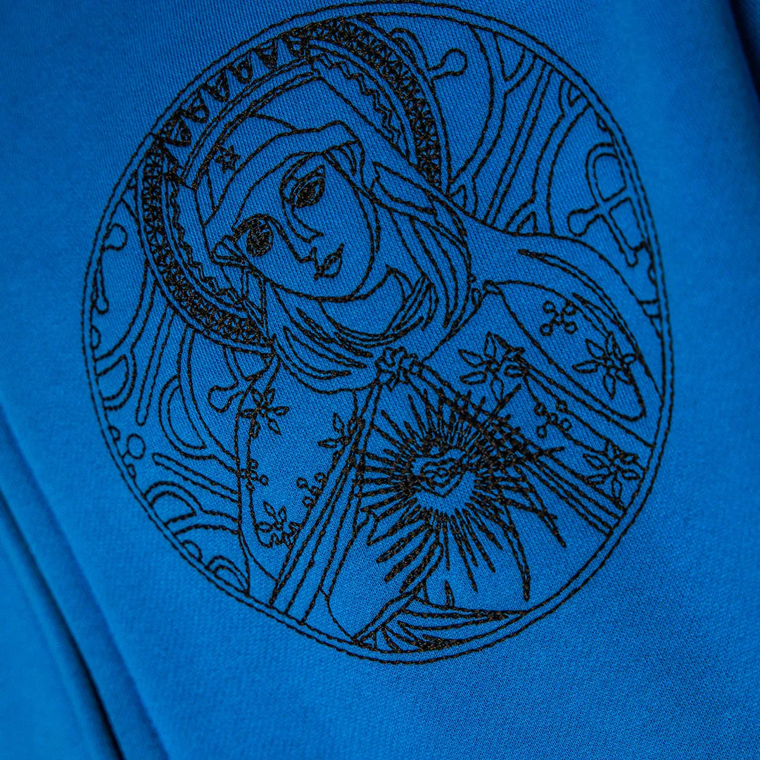 PLEASURES Virgin Zip Hoodie Blue