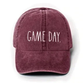 Rae Dunn Women's Game Day Red Denim Baseball Cap