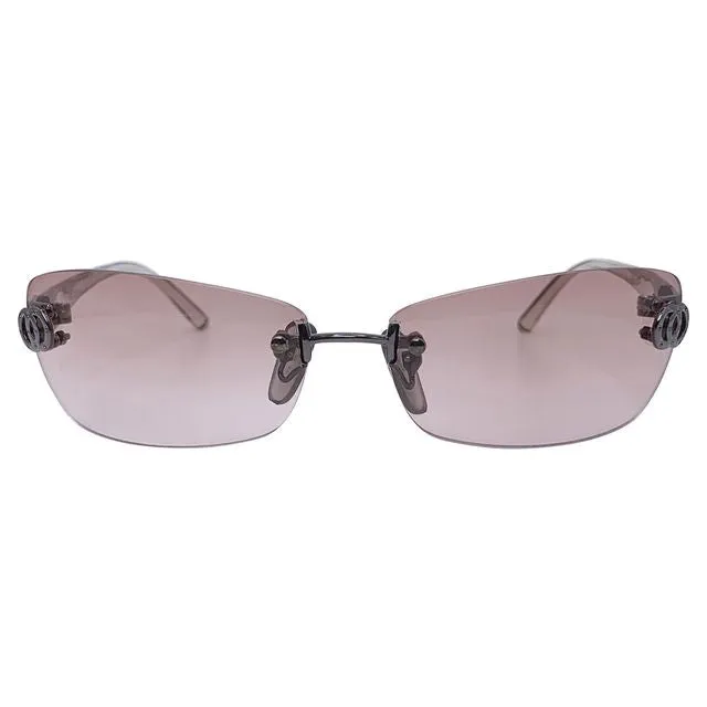 RATE OR TBH Rimless Y2K Sunglasses
